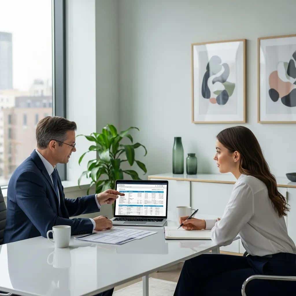 Consultant explaining the credit repair process to a client