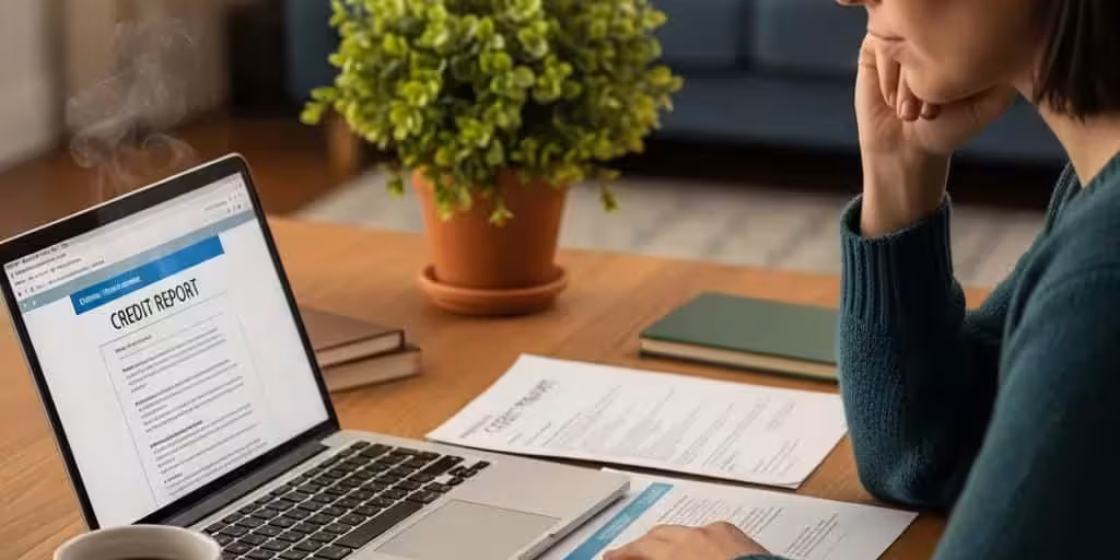 Cozy Workspace With A Person Reviewing Financial Documents And A Credit Report 9277d7a8 7c1a 484e Be90 22cba1eace1d 3 Cozy workspace with a person reviewing financial documents and a credit report