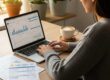 Cozy workspace with a person reviewing financial documents and a laptop symbolizing personal credit improvement 717fc551 0703 490d 89a3 149dc8cf46f5