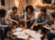 Diverse individuals discussing credit repair in a cozy living room highlighting community support for financial improvement ffc9d996 2e32 44bc 8530 e66528b47f11 3.avif