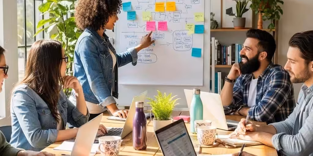 Diverse Small Business Owners Collaborating In A Texas Workspace 5733374e 6246 4a09 Af6b Ef03b55eec7d 3 Diverse small business owners collaborating in a Texas workspace
