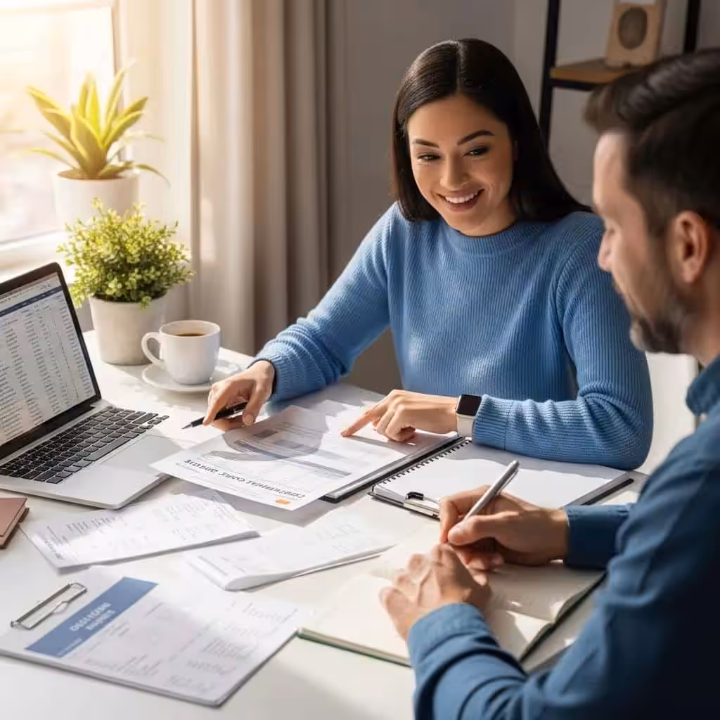 Financial coaching session focused on sustainable credit health