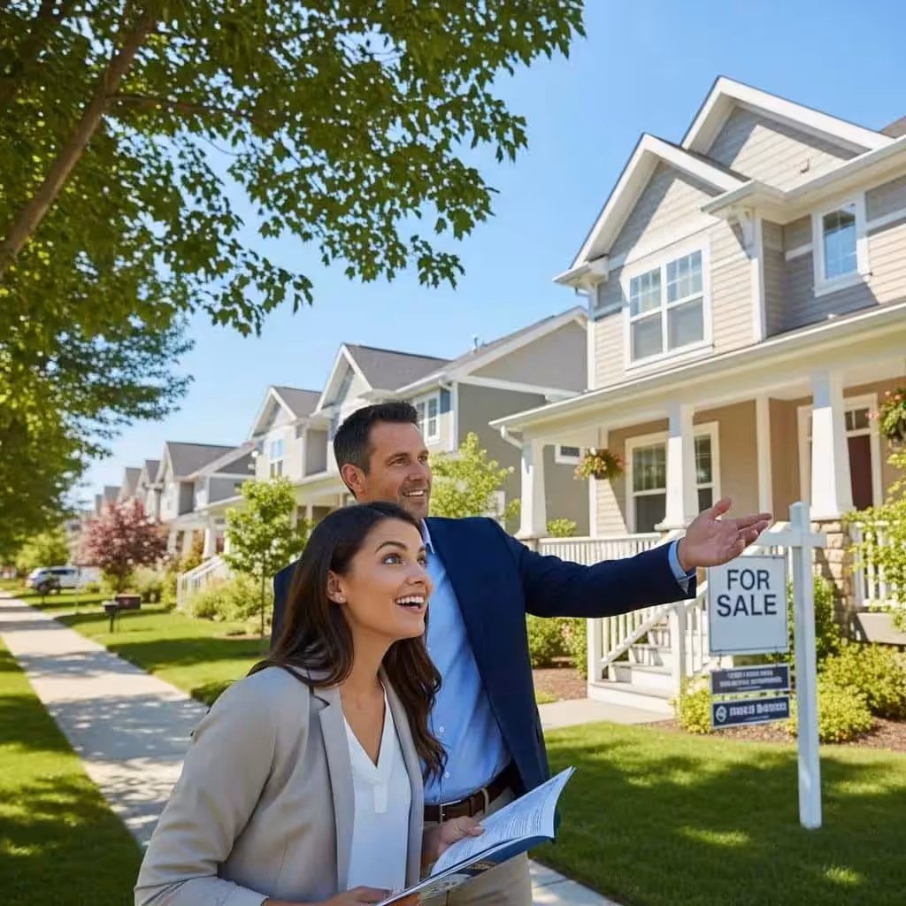 First-time homebuyer consulting with a real estate agent about FHA loan options