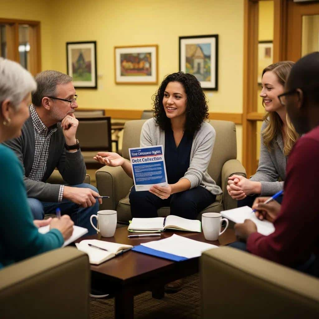 Group discussion on consumer rights related to debt collection