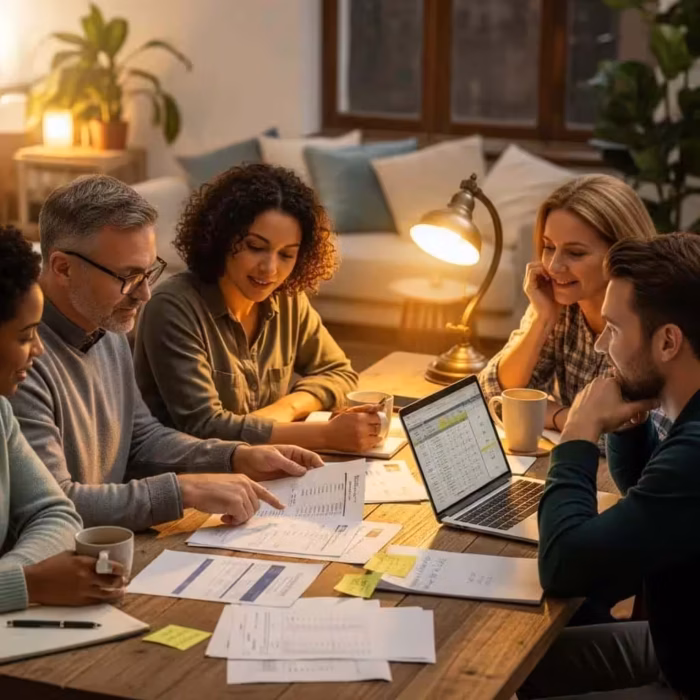 Group Of Diverse Individuals Discussing Credit Repair Services In A Cozy Setting 768c33d3 933b 49b2 B631 C33b5c4d2e94 3 Group of diverse individuals discussing credit repair services in a cozy setting