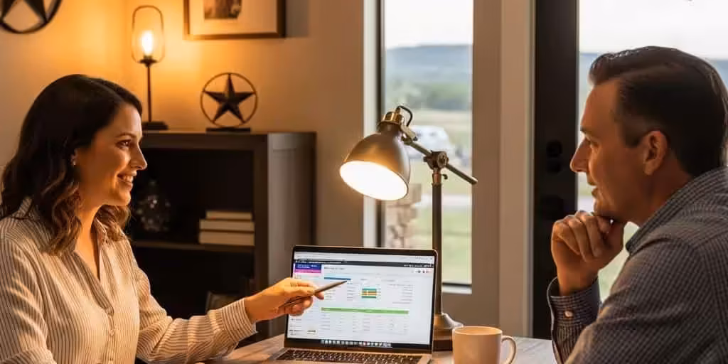 Local credit repair consultant assisting a Texas resident with credit report