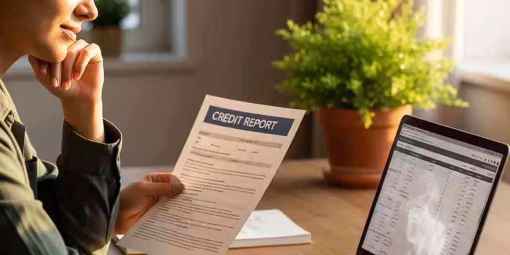 Person Reviewing Credit Report At A Cozy Desk With A Laptop And Coffee 415bed69 2b3b 479a 88f7 150c496c954b 3 Person reviewing credit report at a cozy desk with a laptop and coffee