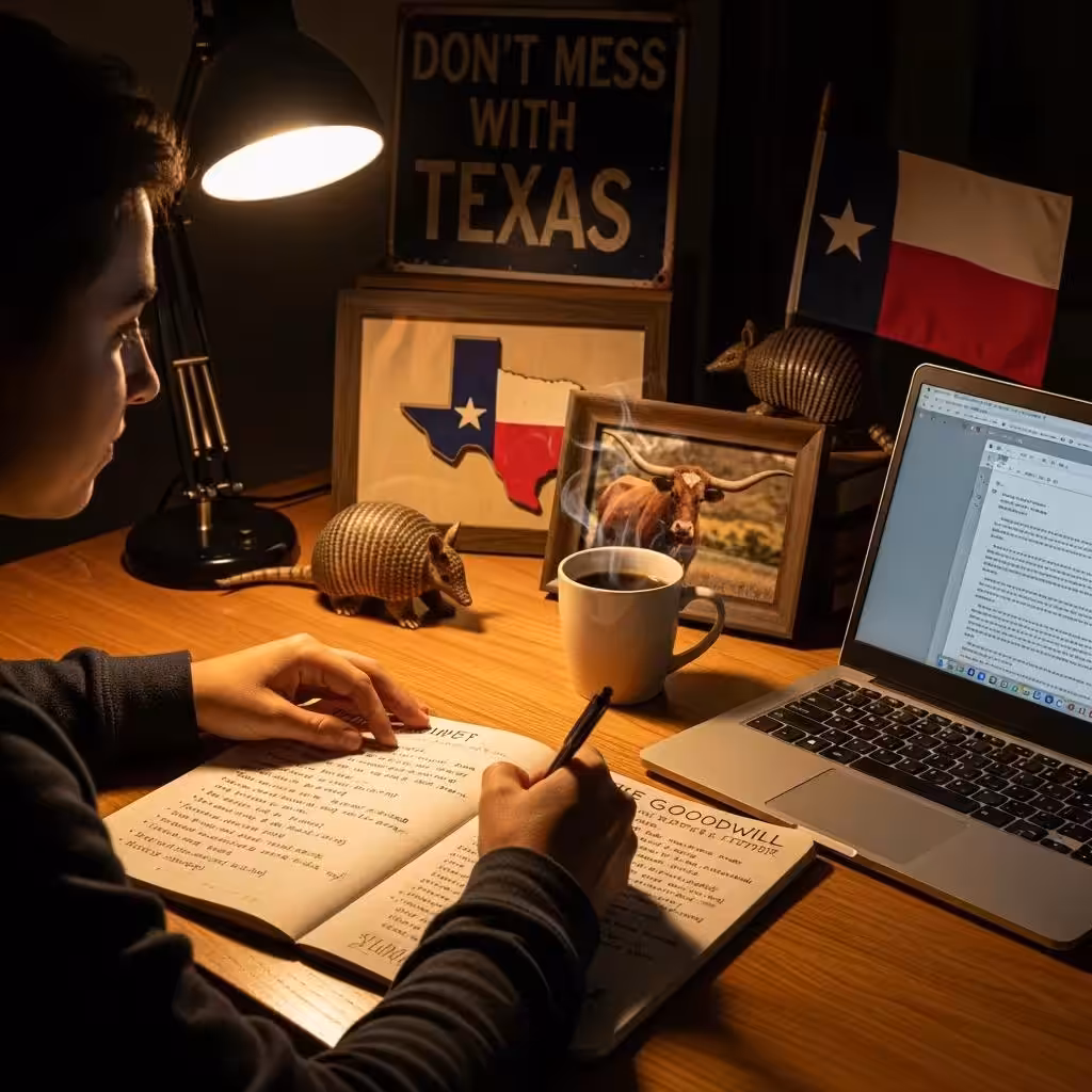 Person writing a goodwill letter at a desk, highlighting the personal approach to credit repair