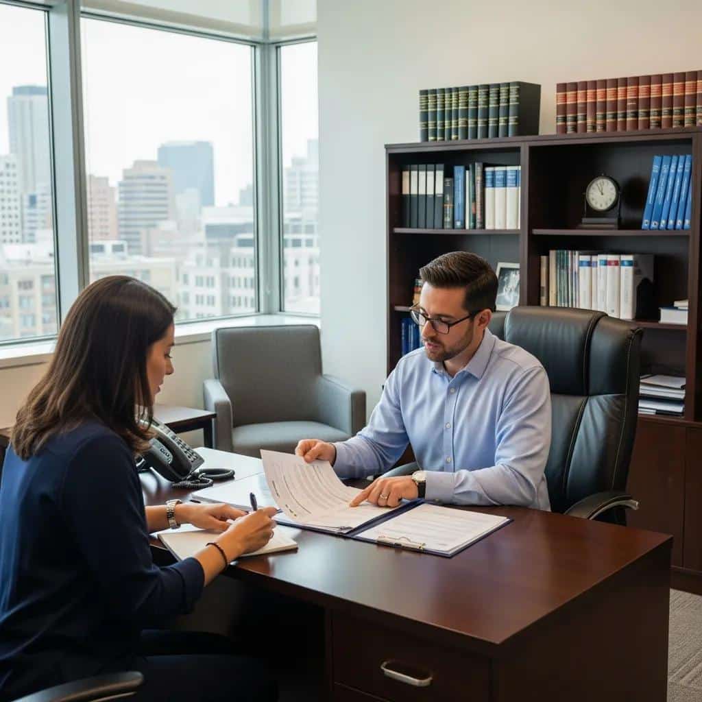 Tax consultant assisting a client with lien dispute services